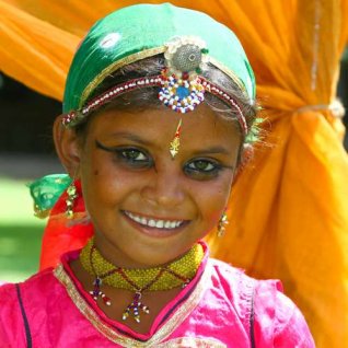 Meisje Jodhpur Meisje India
